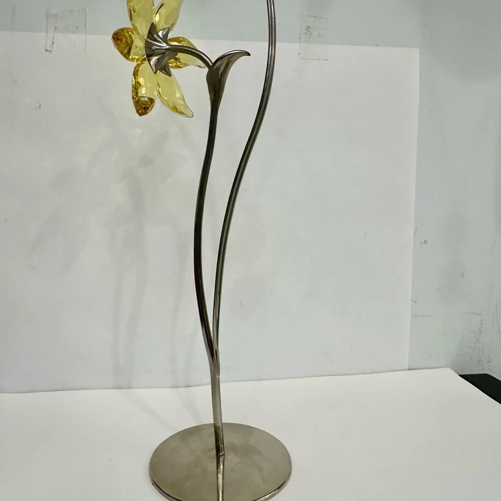 Swarovski Golden Crystal Flower Accent